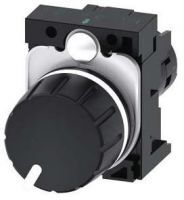 Potentiometer, kompakt, 22mm, rund, Kunststoff, schwarz, 2,2K Ohm 3SU1200-2PW10-1AA0