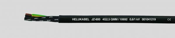 PVC-Steuerleitung JZ-600 5G0,5 mm² Schwarz