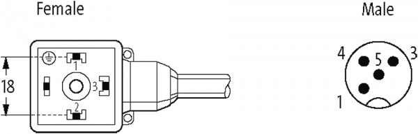 M12 St.ger. auf MSUD Ventilst.BF A 18mm+Verstärker