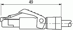 M8 St. 90° A-kod. / RJ45 St. 0° geschirmt