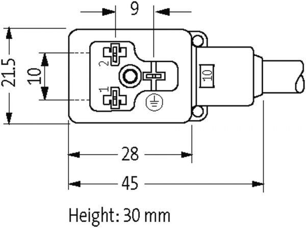 MSUD Ventilst. BF B 10 mm mit freiem Leitungsende