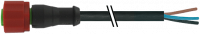 M12 230V Bu. 0° freies Ltg.-ende 3p.C-Cod. 7023-20101-6360200