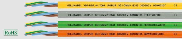 PUR-Steuerleitung UNIPUR® 3G1,5 mm² Gelb