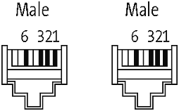 RJ45 St. 45° oben / RJ45 St. 45° links geschirmt