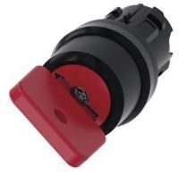 Schlüsselschalter O.M.R, 22mm, rund, rot, Schlüsselabzug O 3SU1000-4FF01-0AA0