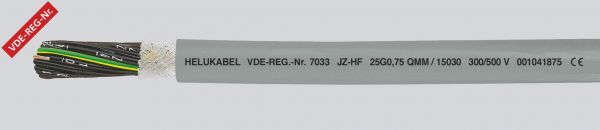 PVC-Schleppkettenleitung JZ-HF 10G0,5 mm² Grau