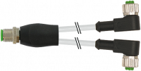 M12 Y-Verteiler auf M12 Bu. gew. 7000-40741-2130300