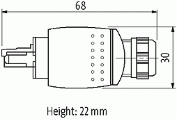 RJ45 Push Pull St. 0° AIDA / RJ45 St. 0° geschirmt