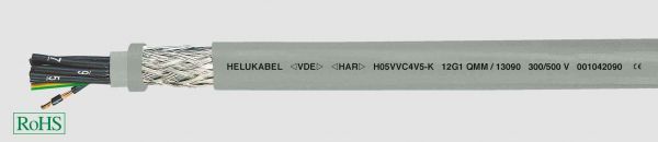 PVC-Steuerleitung H05VVC4V5-K 7G2,5 mm² Grau