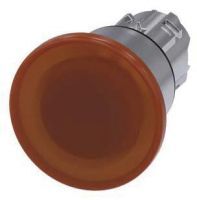 Pilzdrucktaster, beleuchtet, 22mm, rund, amber 3SU1051-1BA00-0AA0