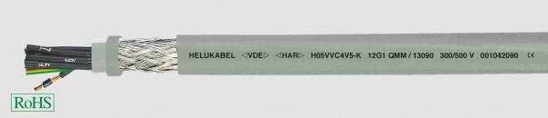 PVC-Steuerleitung H05VVC4V5-K 25G1 mm² Grau
