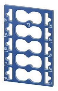 SIMATIC ET 200SP 10 FARBKODIERSCHILDER. 10X BLAU