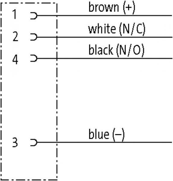 M8 Bu. gew. rastb. m. freiem Ltg.-ende