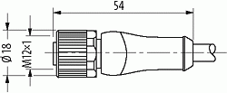 M12 Power St. 90° / Bu. 0° L-kod.