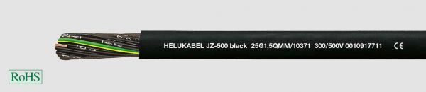 PVC-Steuerleitung JZ-500 Black 18G1,5 mm² Schwarz