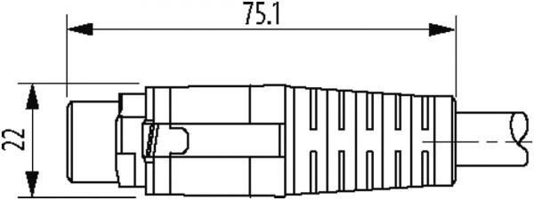 MQ15-X-Power St. 0° geschirmt, freies Ltg.-ende