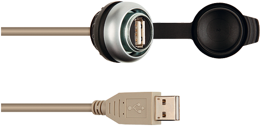 MSDD Einbaudose USB 3.0 BF A, 5.0 m Kabelverlängerung