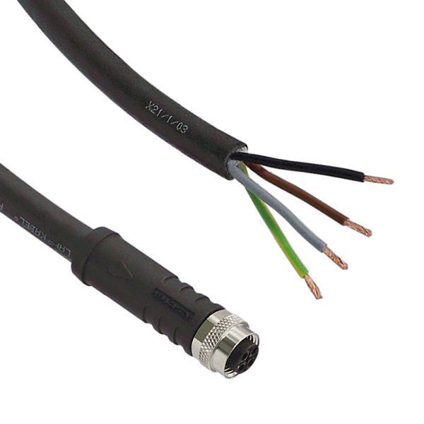 Sensor Kabel,10 m, offen/M12 Buchse, S-kodiert, für 230V