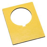 30mm 800H Yel. Blank Jumbo Legend Plate 800H-W700J