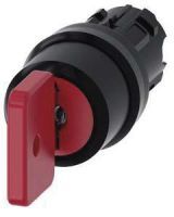 Schlüsselschalter O.M.R, 22mm, rund, rot, Schlüsselabzug O+I 3SU1000-4FL51-0AA0