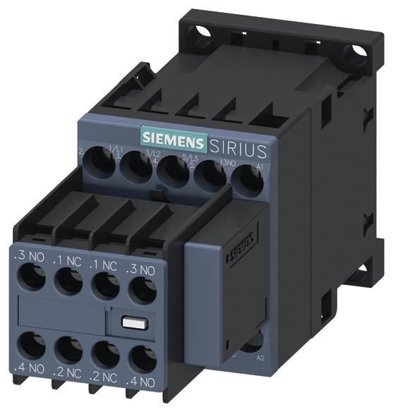 Schütz, AC - 3, 4 kW / 400 V, 3 S + 2 Ö, AC 120 V, 50 / 60 Hz, 3-polig