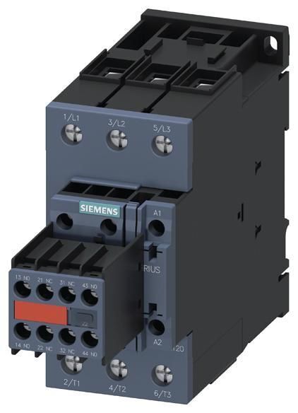 Schütz, AC - 3, 37 kW / 400 V, 2 S + 2 Ö AC 110 V, 50 Hz / 120 V, 60 Hz, 3-polig