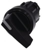 Knebelschalter, beleuchtbar, 22mm, rund, Kunststoff, schwarz 3SU1002-2CF10-0AA0