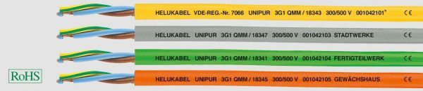 PUR-Steuerleitung UNIPUR® 5G10 mm² Gelb
