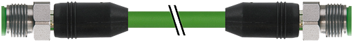 M12 St. 0° / M12 St. 0° D-kod. geschirmt V4A