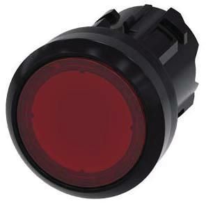 Drucktaster, beleuchtet, als Leuchtmelder 22mm rund rot Druckknopf