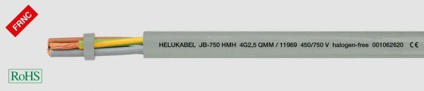 Halogenfreie-Steuerleitung JB-750 HMH 5G1,5 mm² Grau