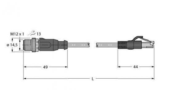 RSSD-RJ45S-4416-0.5M