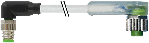 M8 St. 90° / M12 Bu. 90° LED