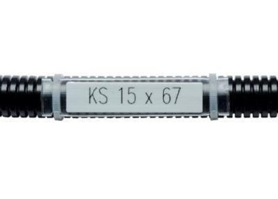 KS 8/26,5 Kennzeichenschild, weiß ähnlich RAL 9016