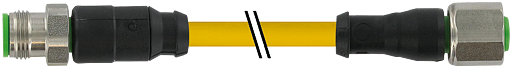 M12 St. 0° / M12 Bu. 0° V2A