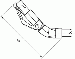 RJ45 St. 45° oben / RJ45 St. 45° links geschirmt