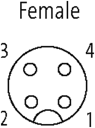 M12 Bu. 90° freies Ltg.-ende AIDA