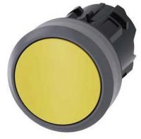Drucktaster, 22mm, rund, gelb, Druckknopf 3SU1030-0AA30-0AA0