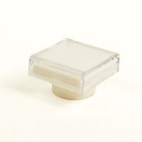 800B 16 mm Push-Button White Sq Lens Cap 800B-ALB7