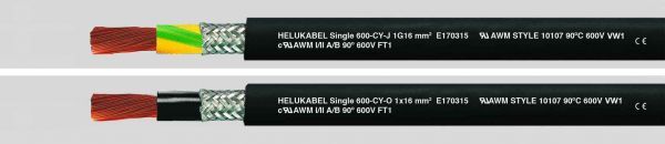 Aderleitung UL/CSA Single 600-CY 1x25 mm² (4 AWG) Schwarz