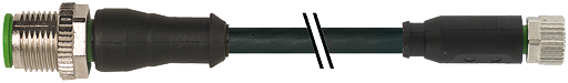 M12 St. 0° / M8 Bu. 0° A-kod.