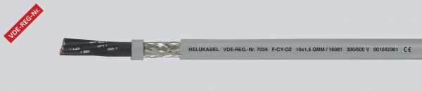 PVC-Steuerleitung F-CY-OZ 7x1 mm² Grau