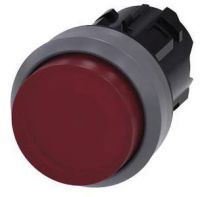 Drucktaster, beleuchtet, 22mm, rund, rot, Druckknopf 3SU1031-0BB20-0AA0