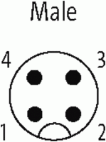 : M12 St. ger. mit freiem : M12 St. ger. mit freiem Leitungsende