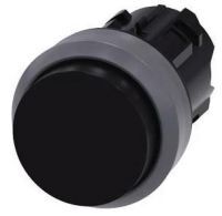 Drucktaster, 22mm, rund, schwarz, Druckknopf 3SU1030-0BB10-0AA0