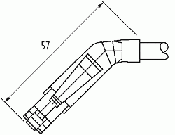 RJ45 St. 45° links / RJ45 St. 45° links geschirmt