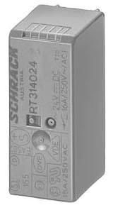 Steckrelais, 1W, AC24V, 16A, B=15,5mm, auch für LZS-Sockel