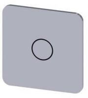 Bezeichnungsschild 22x22mm, Schild silber, Symbol: *O* 3SU1900-0AF81-0QA0