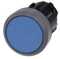 Drucktaster, 22mm, rund, blau, Druckknopf 3SU1030-0AA50-0AA0