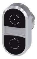 Doppeldrucktaster, 22mm, rund, schwarz: Symbol 5264 IEC 60417, schwarz 3SU1050-3AB11-0AQ0